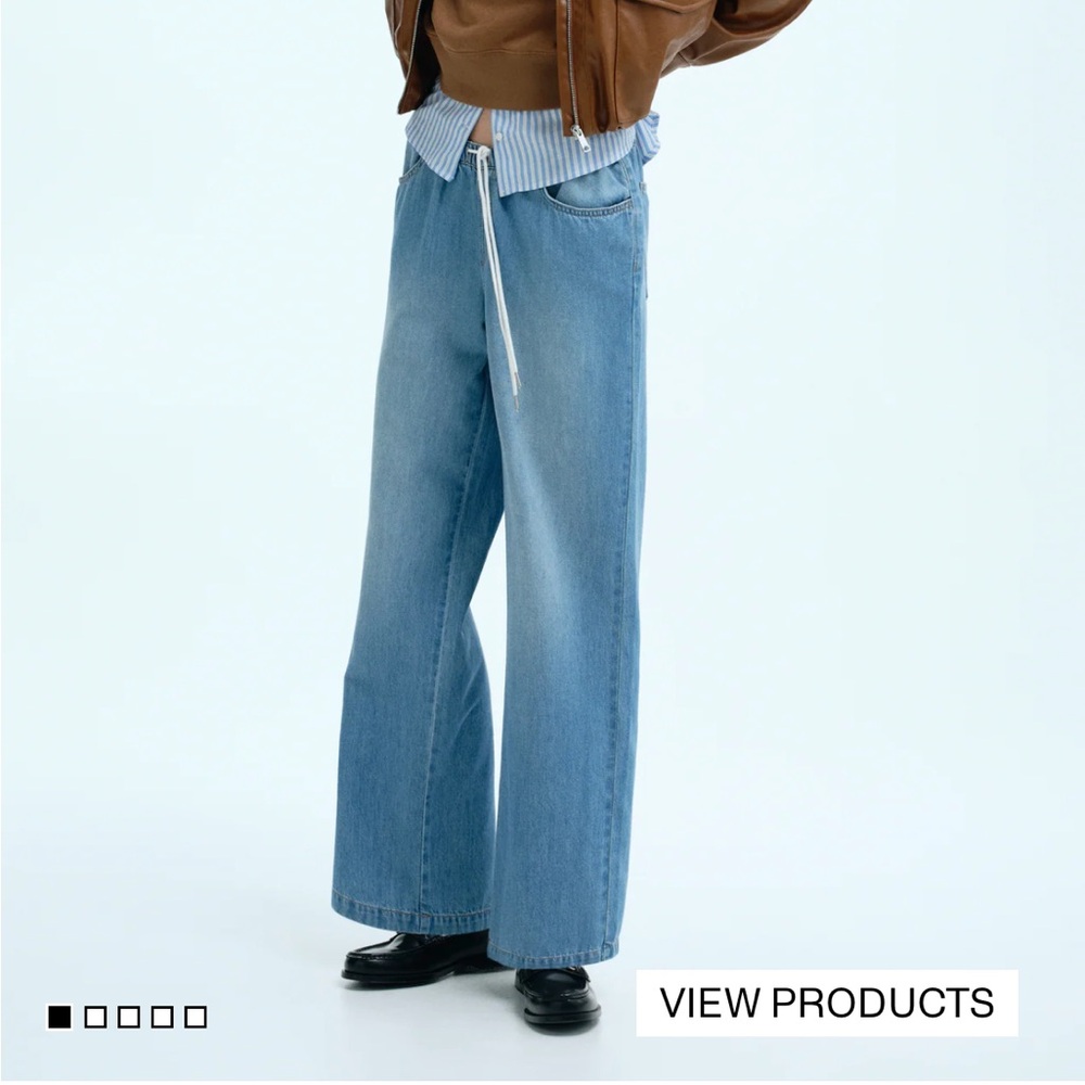 H&M Denim Drawstring Pant